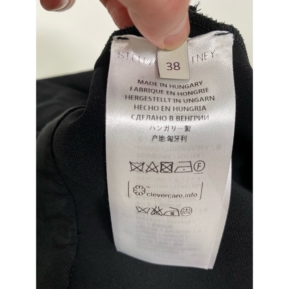 Stella McCartney Plunging Crepe A-Line Dress US 2 - Picture 6 of 7